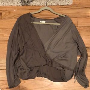 Olive green blouse from Urban Outfitters brand